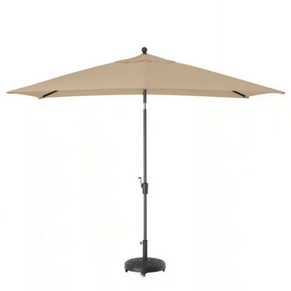 Garden Winds Custom Fit Replacement Canopy Top Cover Compatible with The Hampton Bay UB003A, 314020938 6.5' x 10' Patio Umbrella - Upgraded Performance RipLock 350 Fabric
