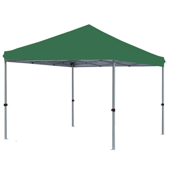 Garden Winds Custom Fit Replacement Canopy Top Cover Compatible with The MASTERCANOPY ABCCANOPY COOSHADE E-Z UP Ambassador 10' X 10' Pop Up Canopy Tent - Upgraded Riplock 350 Fabric - Green