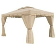 thumbnail image 1 of Garden Winds Custom Fit Replacement Canopy Top Cover Compatible with The Sojag Roma 10' x 12' Sun Shelter Gazebo - Upgraded Performance RipLock 350 Fabric, 1 of 6