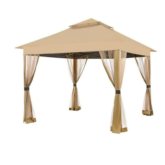 Garden Winds Custom Fit Replacement Canopy Top Cover Compatible with The Yaheetech 614299 11' x 11' Pop Up Gazebo - Upgraded Performance RipLock 350 Fabric