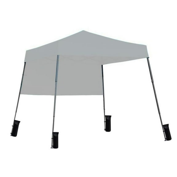 Garden Winds Custom Fit Replacement Canopy Top Cover and Sunshade Compatible with the Ezyfast 21JSEF032601 Base 7.5' x 7.5', Canopy Top 6' x 6' Slant Leg Pop Up - RipLock 350 Fabric - Slate Gray