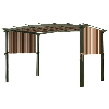 Garden Winds Replacement Canopy 205" x 81" x 0" Stripe Canyon Pergola, Canopy Shade Only