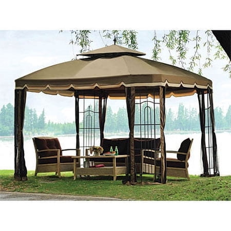 Garden Winds Replacement Canopy Top Big Lots Bay Window Gazebo, Riplock 500