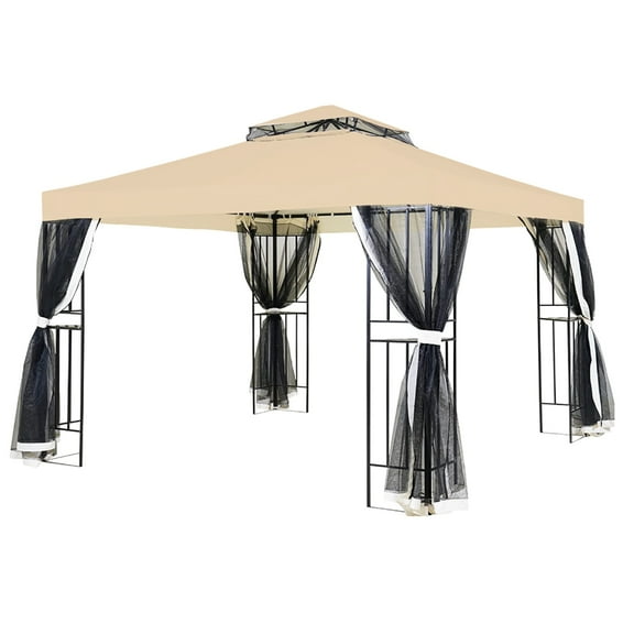 Garden Winds Replacement Canopy Top Cover Compatible with The Grand Patio 10' X 10' Gazebo - RipLock 350
