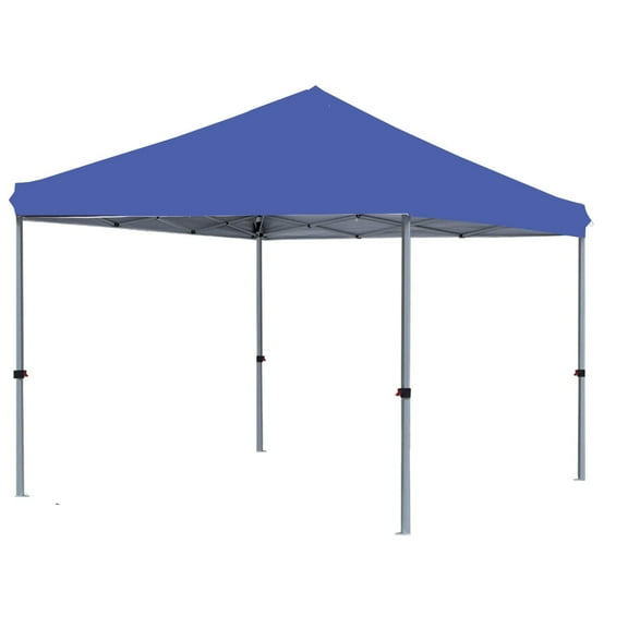 Garden Winds Custom Fit Replacement Canopy Top Cover Compatible with The MASTERCANOPY ABCCANOPY COOSHADE E-Z UP Ambassador 10' X 10' Pop Up Canopy Tent - Upgraded Riplock 350 Fabric - True Navy