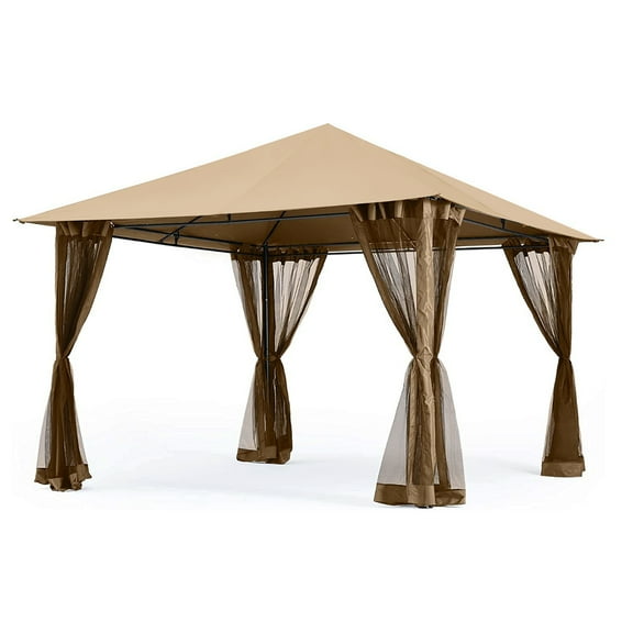Garden Winds Replacement Canopy Top Cover Compatible with The MasterCanopy Single Tier 10' x 10' Gazebo - RipLock 350