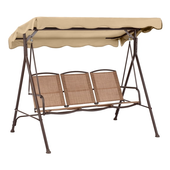 Garden Winds Replacement Canopy Top Cover Compatible with The Sand Dune 3-Person Scalloped Swing - Standard 350