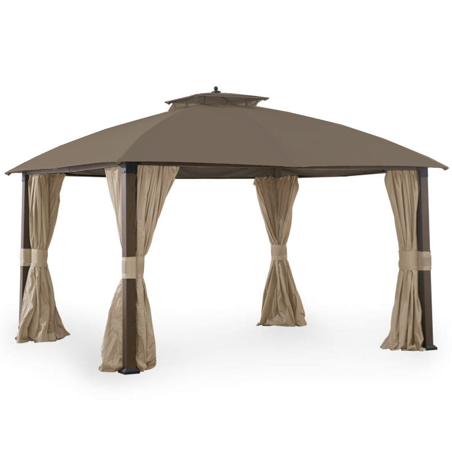 Nutmeg Two-Tiered Polyester Replacement Canopy for 10' x 12' Gazebo