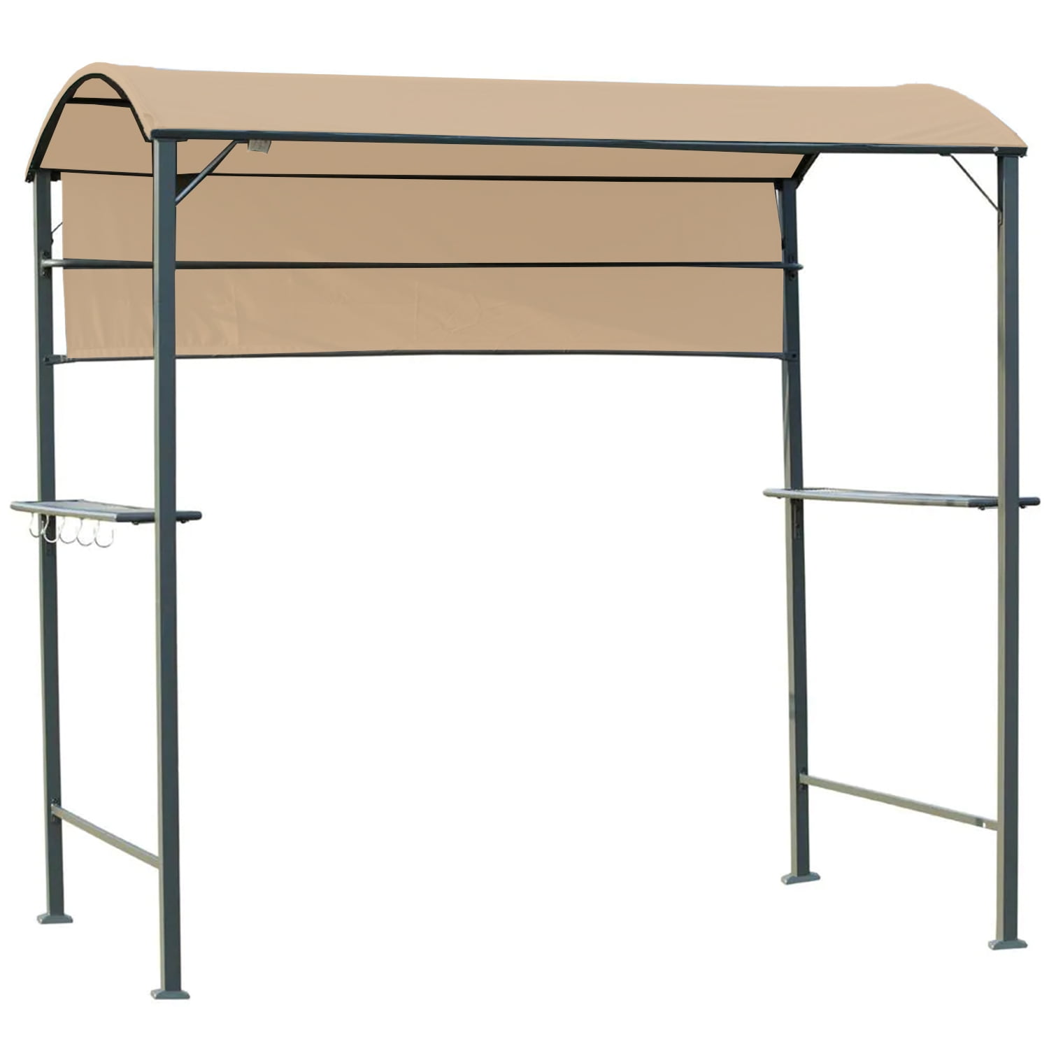 Garden Winds Replacement Canopy Top Cover for Curved Grill Gazebo 84C-174 - Riplock 350