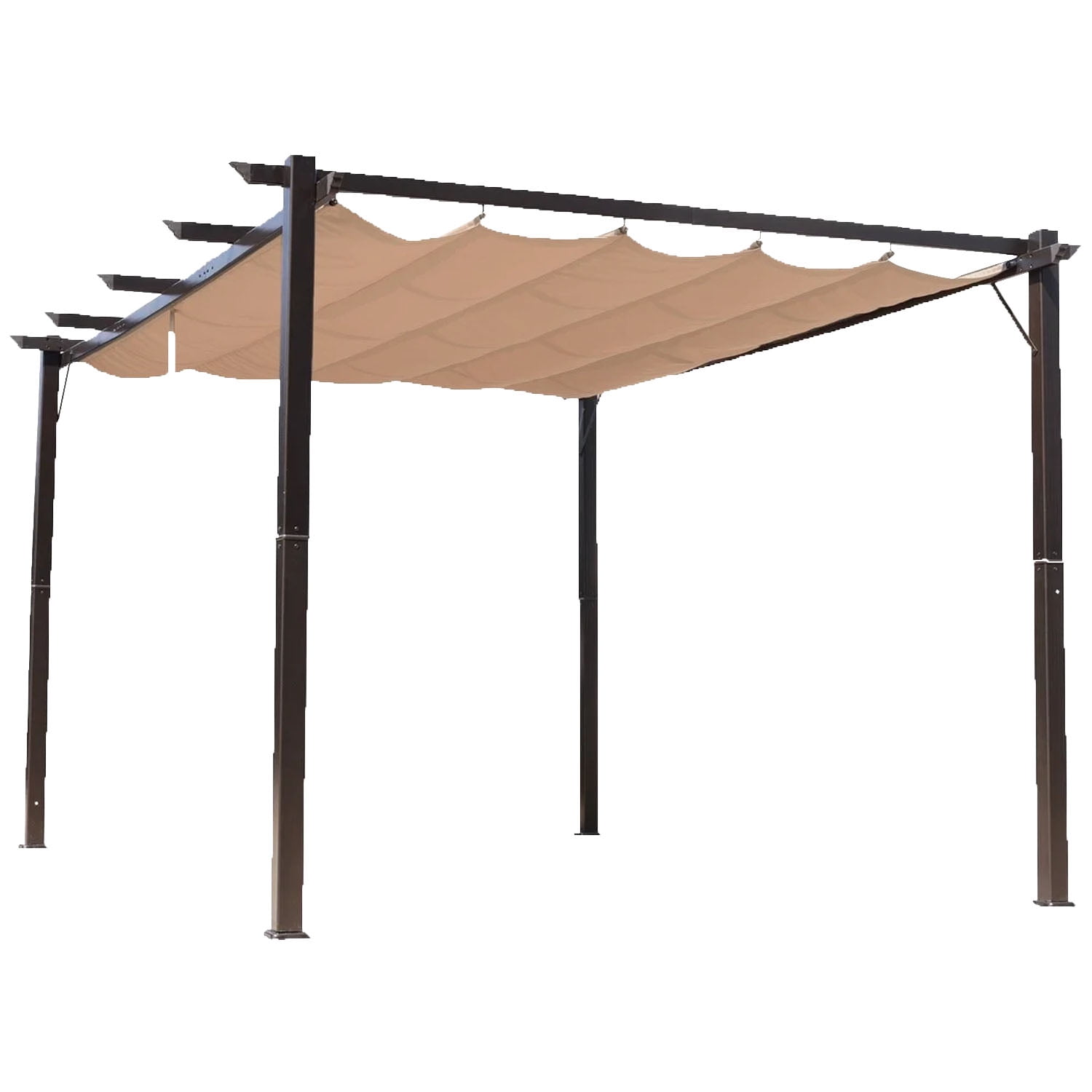 Beige 10' x 10' UV-Protected Retractable Canopy Replacement