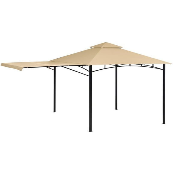 Garden Winds Replacement Canopy Top Cover for ShelterLogic Redwood Awning Gazebo - Riplock 350