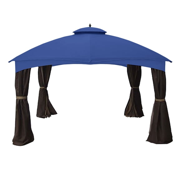 Garden Winds Replacement Canopy Top Cover for the Allen Roth 10 x 12 Gazebo - True Navy