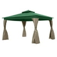 thumbnail image 1 of Garden Winds Replacement Canopy Top Cover for the Allen and Roth Finial Gazebo - Green, 1 of 9