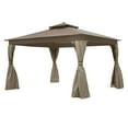 thumbnail image 1 of Garden Winds Replacement Canopy Top Cover for the Allen and Roth Finial Gazebo - Nutmeg, 1 of 9