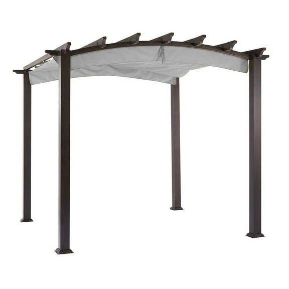 Garden Winds Replacement Canopy Top Cover for the Arched Pergola - Slate Gray