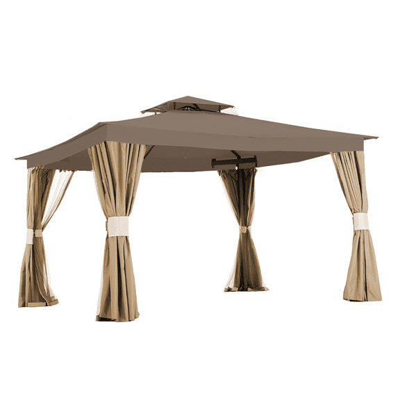 Garden Winds Replacement Canopy Top Cover for the BJs 2010 Living Home 10 x 12 Gazebo - Nutmeg