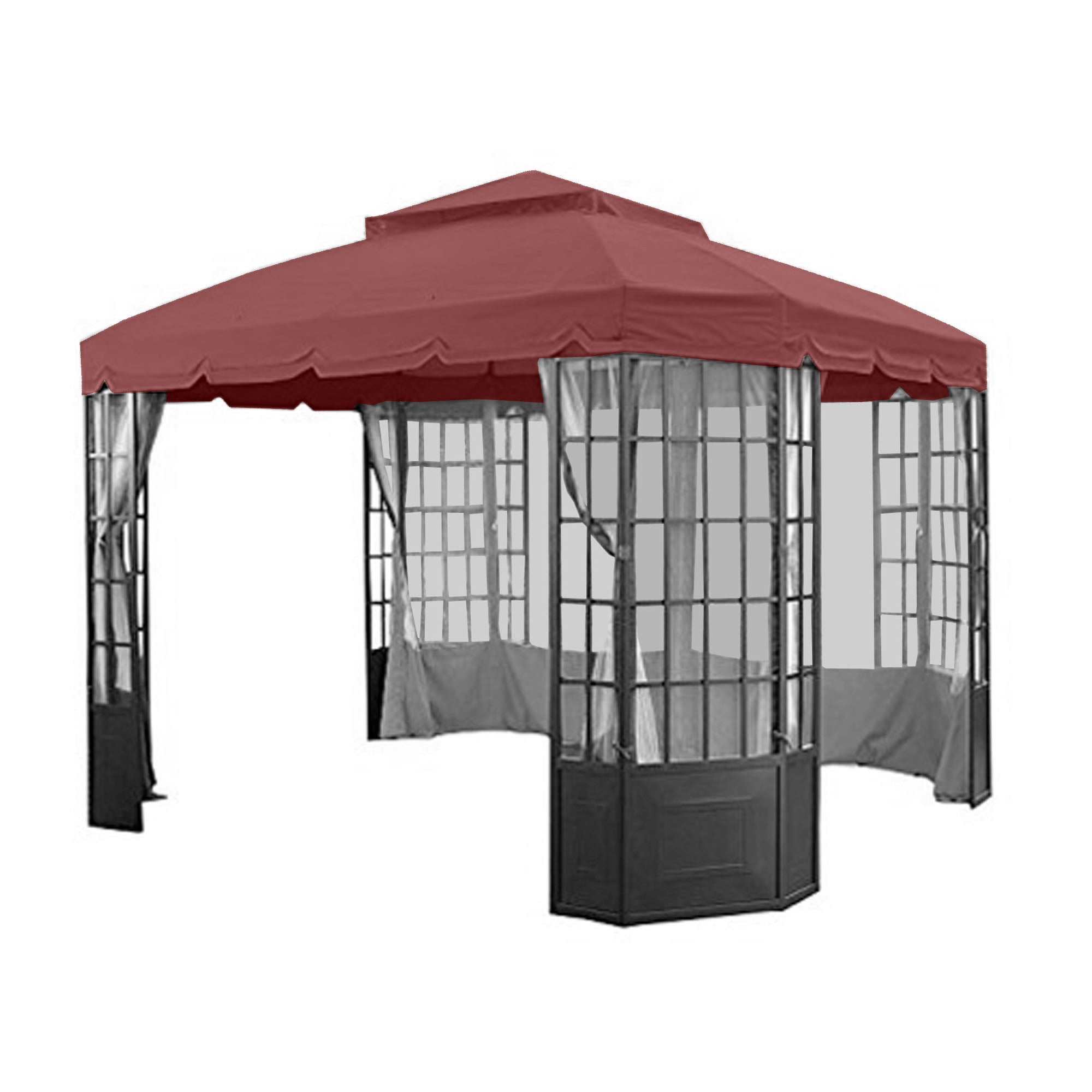 Garden Winds Replacement Canopy Top Cover for the Bay Window Gazebo