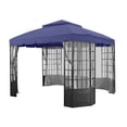 thumbnail image 1 of Garden Winds Replacement Canopy Top Cover for the Bay Window Gazebo - True Navy, 1 of 10