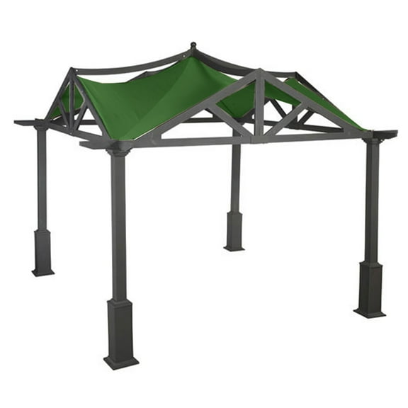 Garden Winds Replacement Canopy Top Cover for the Garden Treasures 10' x 10' Pergola - Green