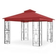 thumbnail image 1 of Garden Winds Replacement Canopy Top Cover for the Garden Treasures Geo Gazebo - Cinnabar, 1 of 9