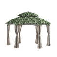 thumbnail image 1 of Garden Winds Replacement Canopy Top Cover for the Heritage Hexagon Gazebo -Standard 350 - Palm, 1 of 8