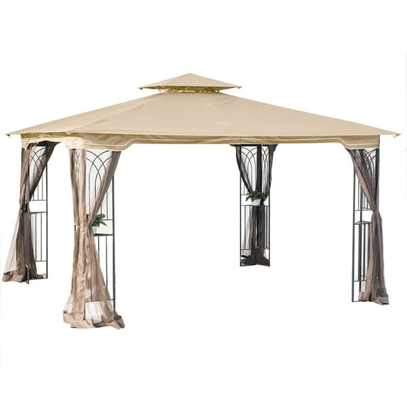 Garden Winds Replacement Canopy Top Cover for the Regency (L-GZ798PST-E) Gazebo -RipLock 350