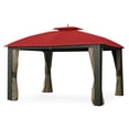 thumbnail image 1 of Garden Winds Replacement Canopy Top Cover for the Riviera Sonoma Wicker Gazebo - Cinnabar, 1 of 9