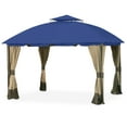 thumbnail image 1 of Garden Winds Replacement Canopy Top Cover for the South Hampton Gazebo - True Navy, 1 of 9
