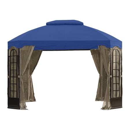 Garden Winds Replacement Canopy Top Cover for the Terrance Gazebo - True Navy