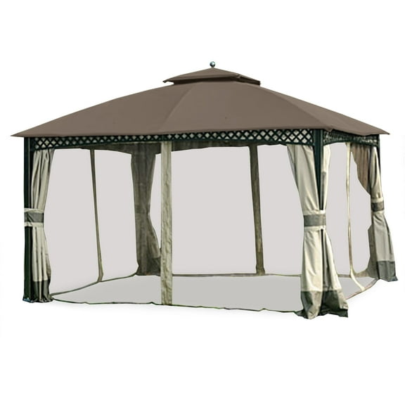 Garden Winds Replacement Canopy Top Cover for the Windsor Dome Gazebo - Nutmeg