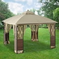 thumbnail image 1 of Garden Winds Replacement Canopy Top and Side Mosquito Netting Set for 10x10 Wicker Gazebo - Riplock 350, 1 of 7