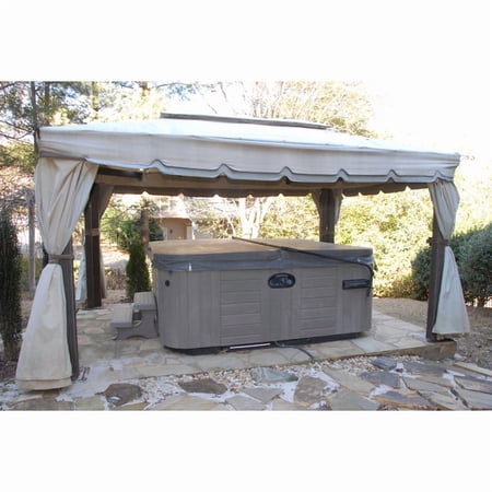 Garden Winds Replacement Canopy Top and Side Mosquito Netting Set for 14 x 10 Gazebo - Riplock 350