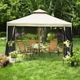 thumbnail image 1 of Garden Winds Replacement Canopy Top and Side Mosquito Netting Set for Laketon Gazebo, Riplock 350, 1 of 4
