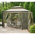 thumbnail image 1 of Garden Winds Replacement Canopy Top and Side Mosquito Netting Set for Lattice Gazebo - Riplock 350, 1 of 4
