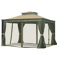 thumbnail image 1 of Garden Winds Replacement Canopy Top and Side Mosquito Netting Set for Serenity Gazebo - Riplock 350, 1 of 4