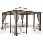 Garden Winds Replacement Canopy Top and Side Mosquito Netting Set for the Savannah Gazebo - Riplock 350