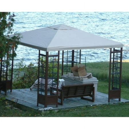 Garden Winds Replacement Canopy Top for Adagio Wood Gazebo - Riplock 350