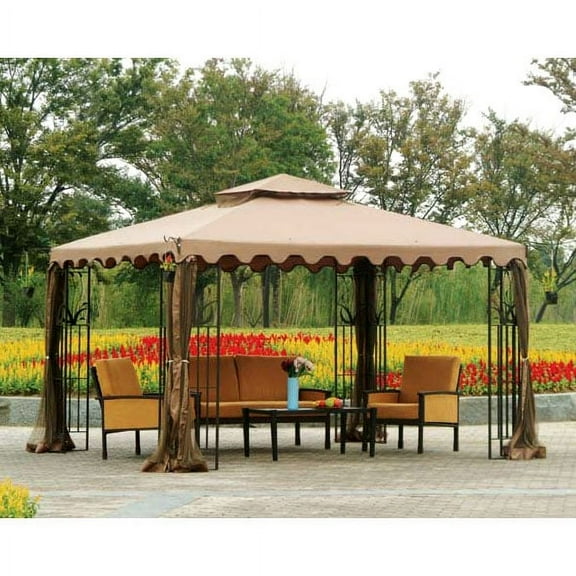 Garden Winds Replacement Canopy Top for Big Lots 10x12 Leaf Gazebo - Riplock 350