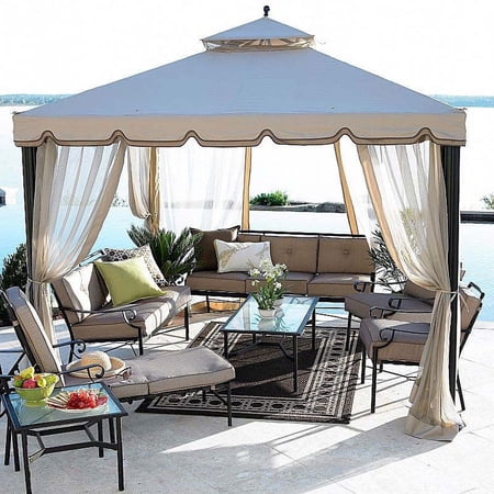 Garden Winds Replacement Canopy Top for Cindy Crawford Gazebo - Riplock 350