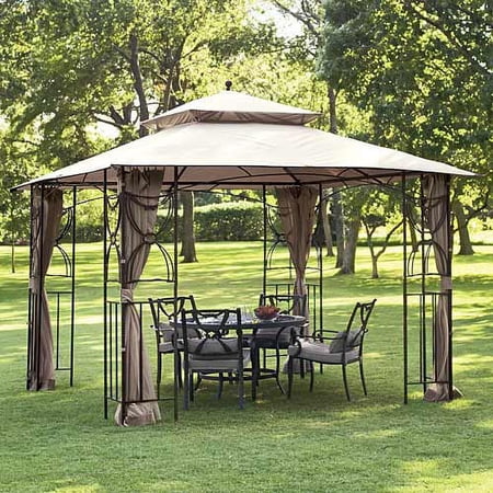 Garden Winds Replacement Canopy Top for Colonial Estates/Mika Ridge/River Delta Gazebo, Riplock 350