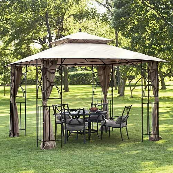 Garden Winds Replacement Canopy Top for Colonial Estates/Mika Ridge/River Delta Gazebo, Riplock 350