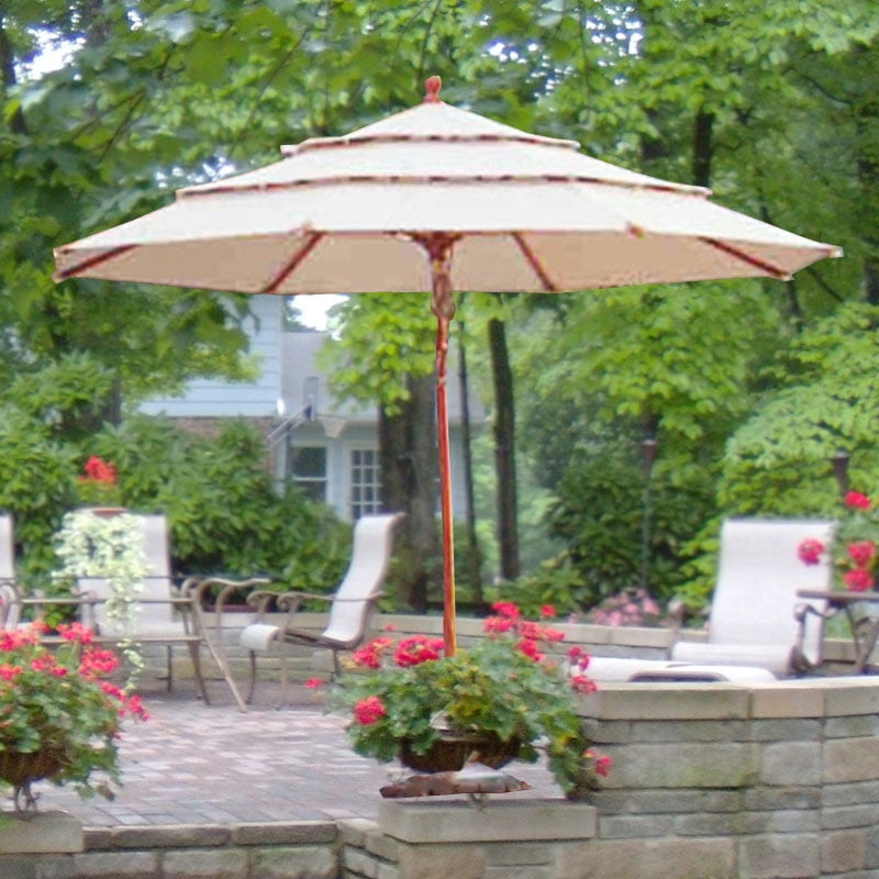 costco patio umbrella replacement Garden Winds Replacement Canopy Top for Costco Triple Tier Umbrella