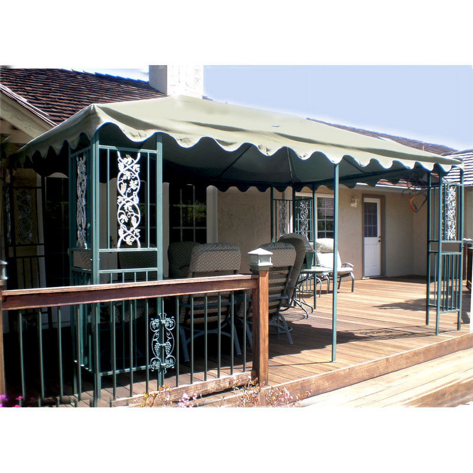 Garden Winds Beige Replacement Canopy Top Cover for DC America 10 x 15