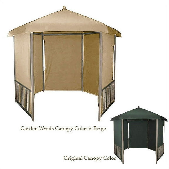 Garden Winds Replacement Canopy Top for DC America Hexagon Gazebo - Riplock 350