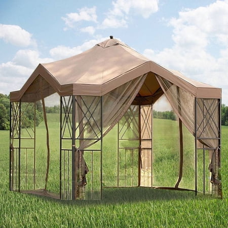 Garden Winds Replacement Canopy Top for Deluxe Pagoda Gazebo, RipLock 500