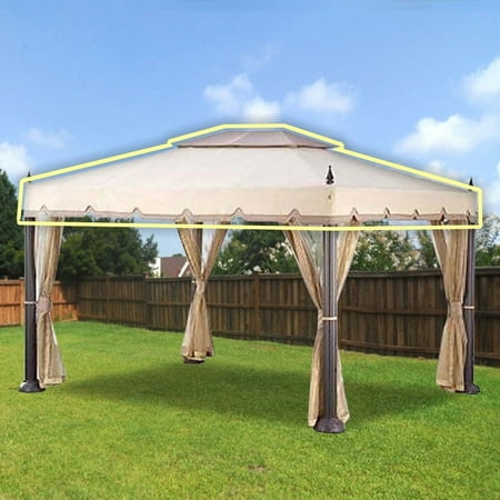 Garden Winds Replacement Canopy Top for Home Depot's Mediterra Gazebo (10'x12), Riplock 500