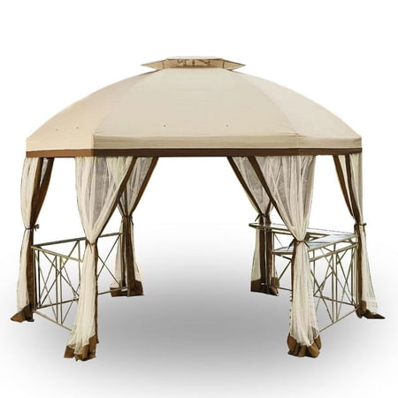 Garden Winds Replacement Canopy Top for Long Beach Gazebo - Riplock 350