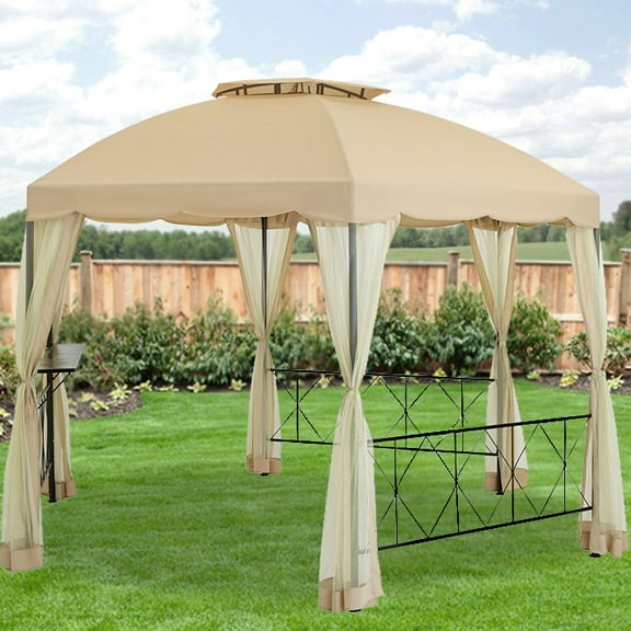 Garden Winds Replacement Canopy Top for MS16-301-014-03 Hexagon Gazebo - Riplock 350
