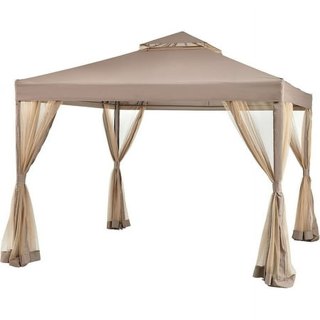 Garden Winds Replacement Canopy Top and Side Mosquito Netting Set for OSH Portal Gazebo