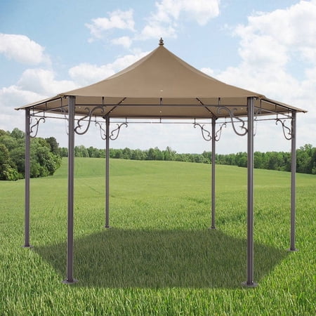 Garden Winds Replacement Canopy Top for Pacific Grove Hexagon Gazebo, RipLock 350
